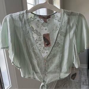 Forever 21 Tie Crop Top